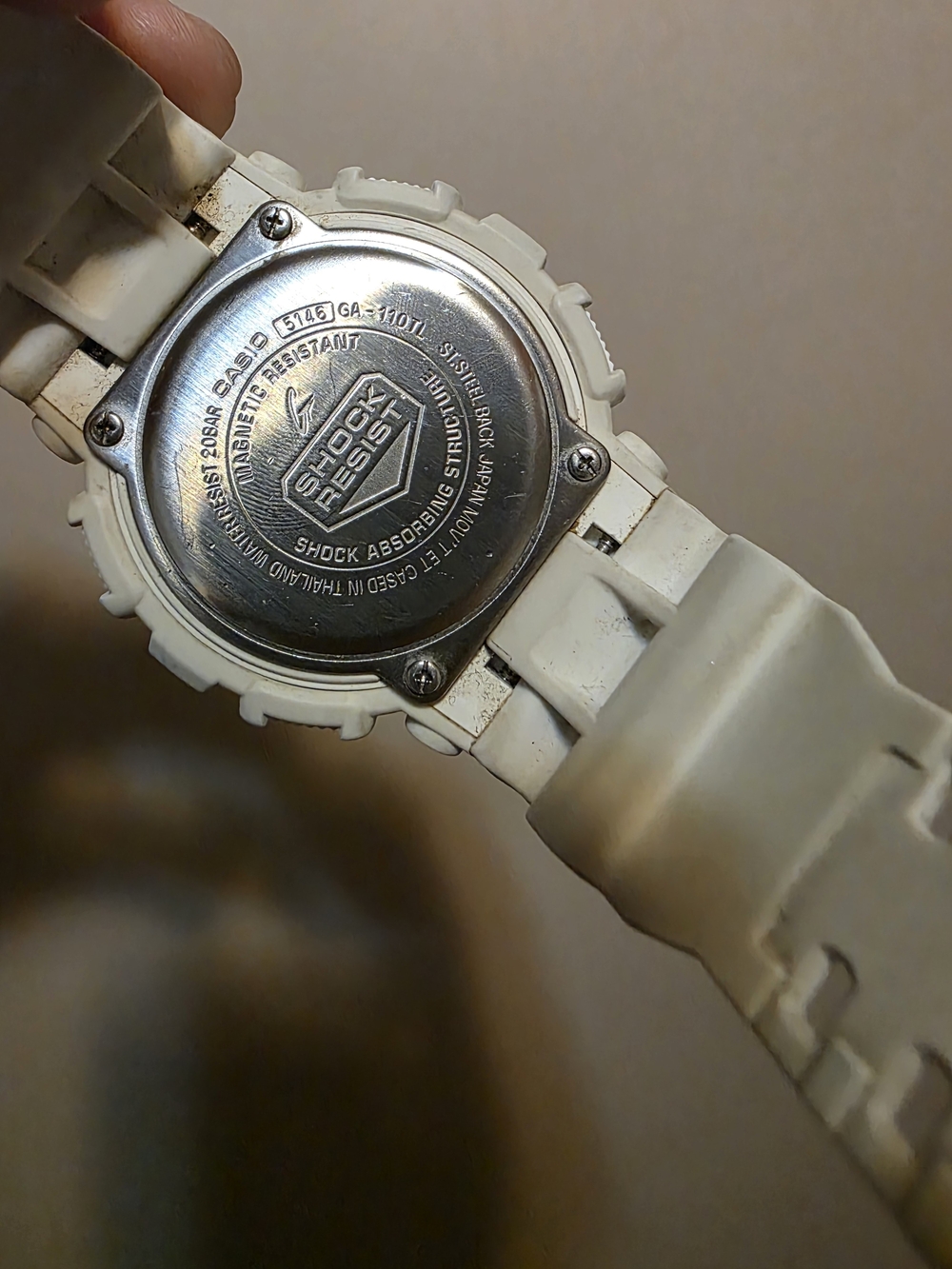 G-SHOCK White Resin Watch with Turquoise Dial - Picture 4 of 7